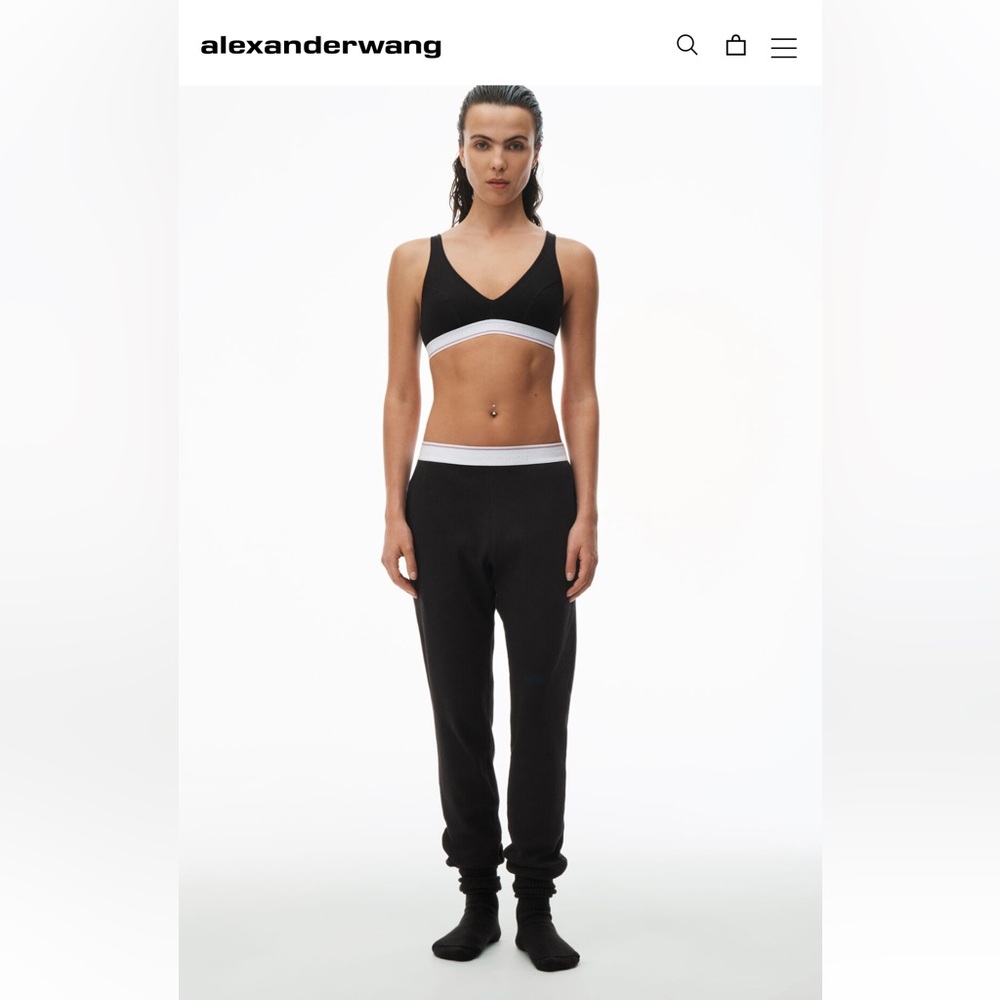 Alexander Wang jogger in cotton waffle thermal